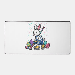 Lapin de Pâques Joueur de Hockey sur Glace Œufs Ga