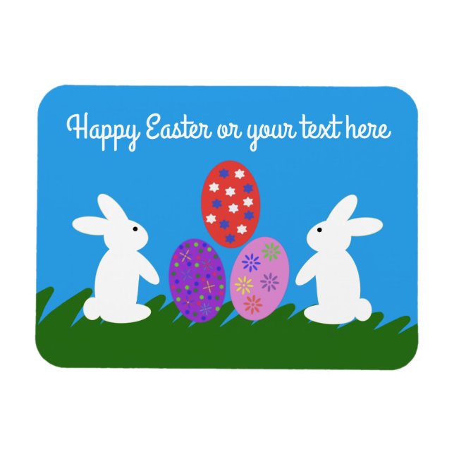 Lapin de Pâques n° 2 Magnet (Horizontal)