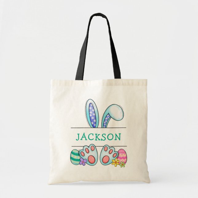 Lapin de Pâques Sac fourre-tout de chasse aux oeuf (Devant)