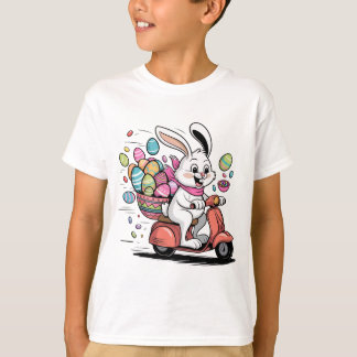 Lapin de Pâques sur le T-shirt Scooter
