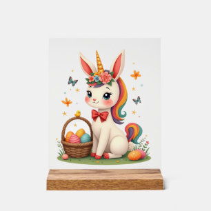 Lapin de Pâques Vintage Licorne Floral Pastel Dess