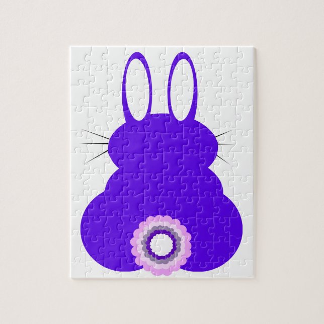 Lapin de Pâques Violet, 110 Pièces, Puzzle (Vertical)