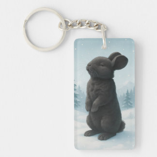 Lapin d'hiver paisible