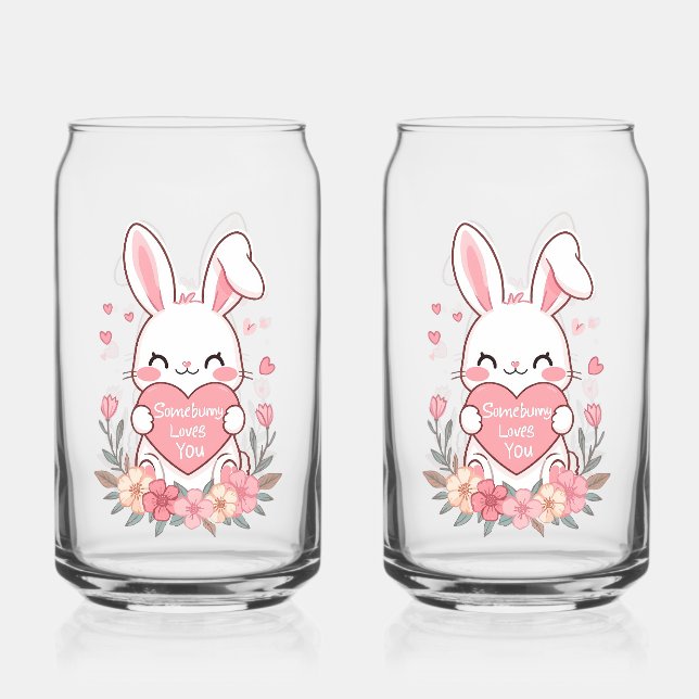 Lapin doux et fleurs (Recto)