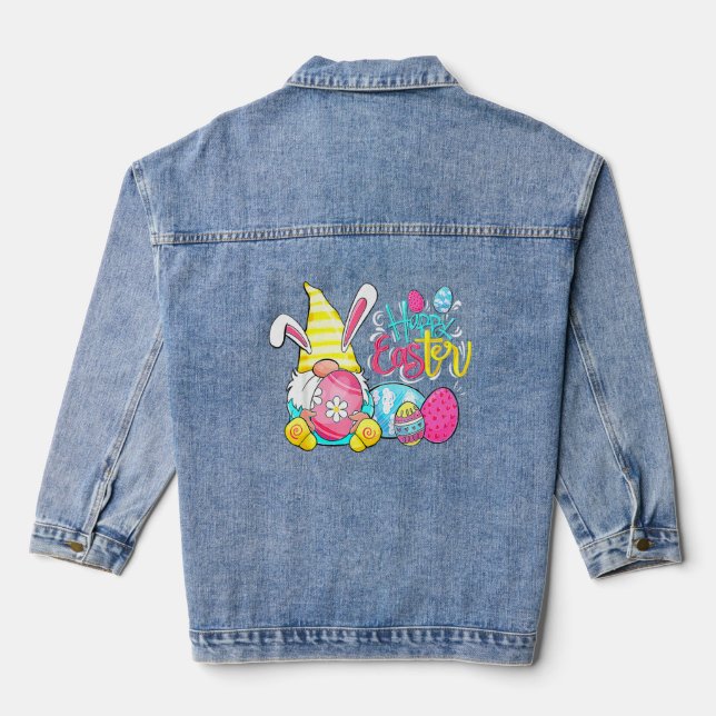 Lapin Gnome Rabbit Oeufs Chasse Joyeux Jour de Pâq (Verso)