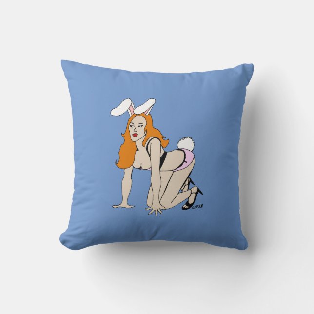 lapin lancer oreiller (Recto)