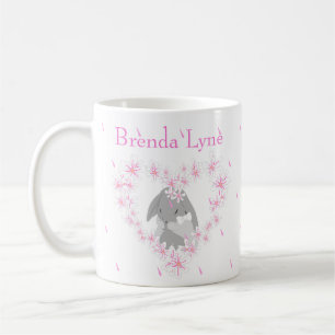Lapin Lapin Fille Café Rose Mug