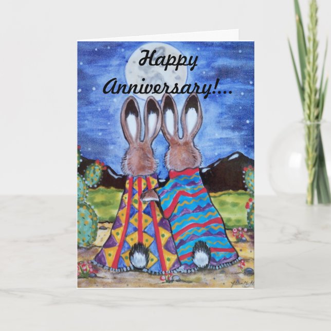 Lapin Lapin/"Lapins De Poussée" Carte Anniversaire (Devant)
