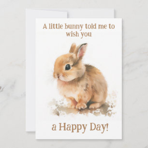 Lapin lapin mignon joyeux carte postale