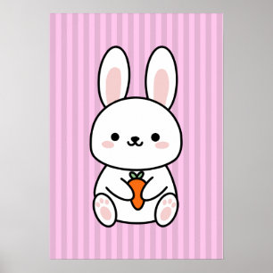 Lapin mignon avec carottes, Impression de nurserie