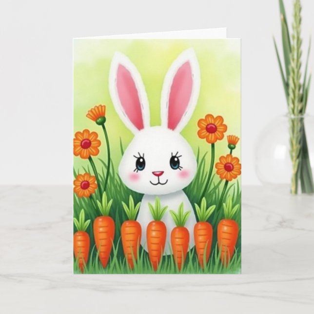 Lapin Mignon et Carte de Légumes (Devant)