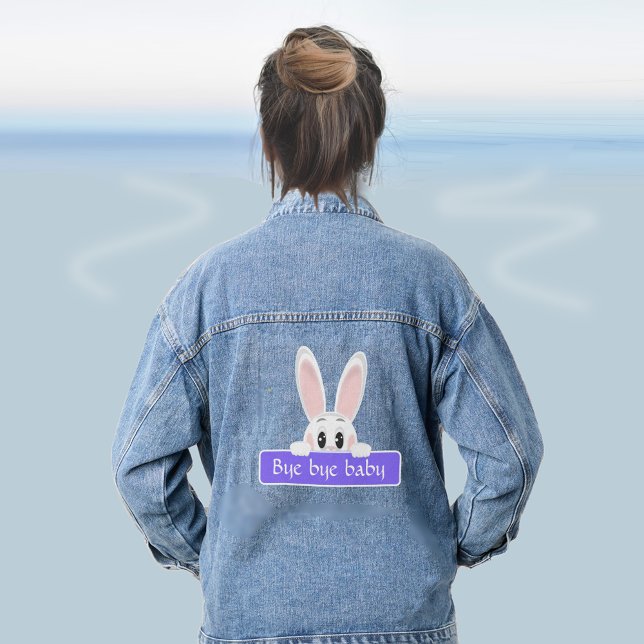 Lapin mignon qui regarde avec message (Créateur téléchargé)