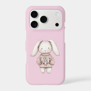 Lapin Mignon Rose Doux Veste Rose Coeur