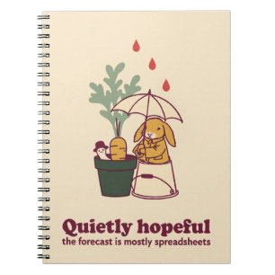 Lapin Parapluie Carotte Risographe Cahier