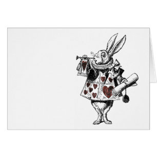 Lapins blancs des coeurs - Alice au pays des