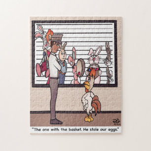 Lapins Dans Un Puzzle De Jigsaw Lineup