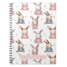Lapins de lapin couché Carnet personnalisé