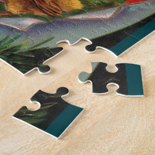 Lapins de Pâques et Puzzle de Poussin
