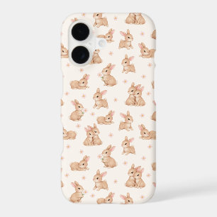 Lapins et fleurs aquarelle doux & motif 