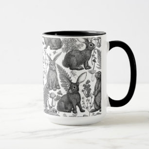 Lapins et flore boisée2 Mug