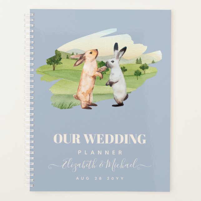 Lapins Mariage Couple Country Garden (Devant)