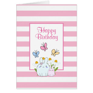 Lapins, Papillons & Maisies Joyeux Anniversaire