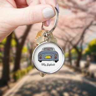 Lapis Grey Nissan Figaro Car Keyring Keychain