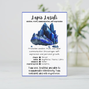 Lapis Lazuli Crystal Signification Carte