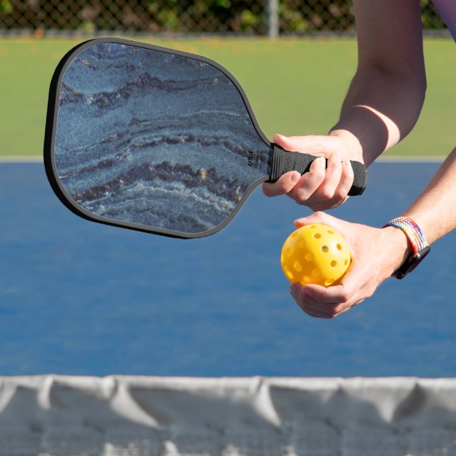 Lapis Lazuli Precious Stone Pickleball Paddle (Insitu)