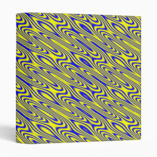 Lapis Lazuli Swirlies Abstract Pattern Binder