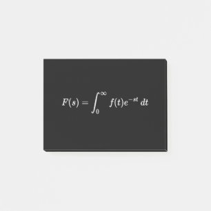 Laplace transform equation, math basics post-it notes