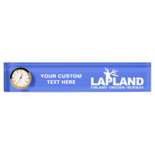 LAPLAND custom color name plate