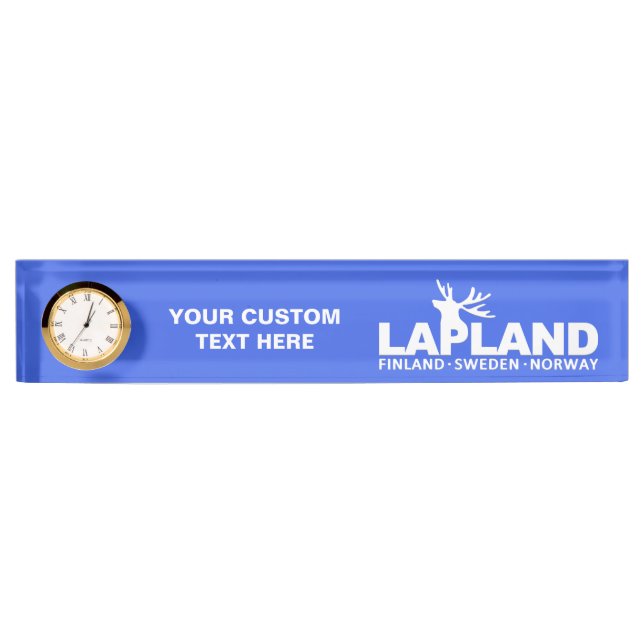 LAPLAND custom colour name plate (Front)