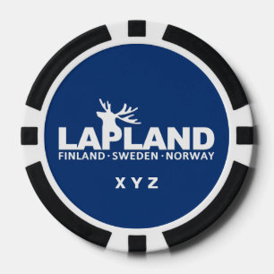 LAPLAND custom monogram poker chips