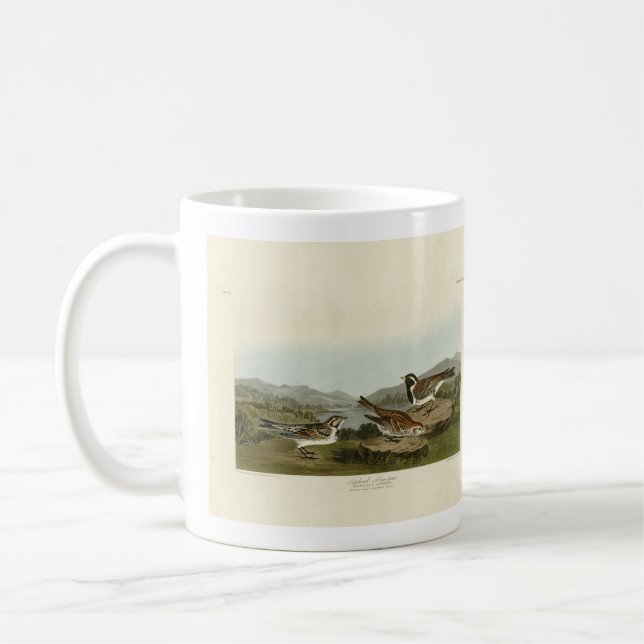 Lapland Long-spur, from Audubon's Birds of America Coffee Mug (Left)