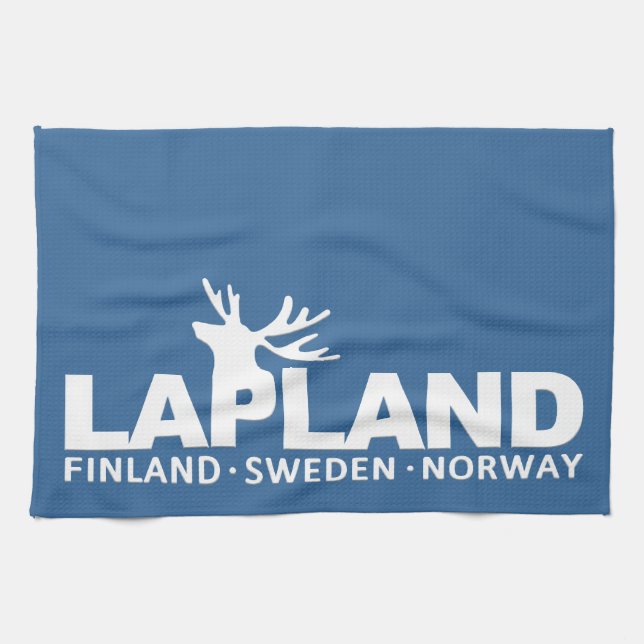 LAPLAND serviettes de cuisine personnalisées (Horizontal)