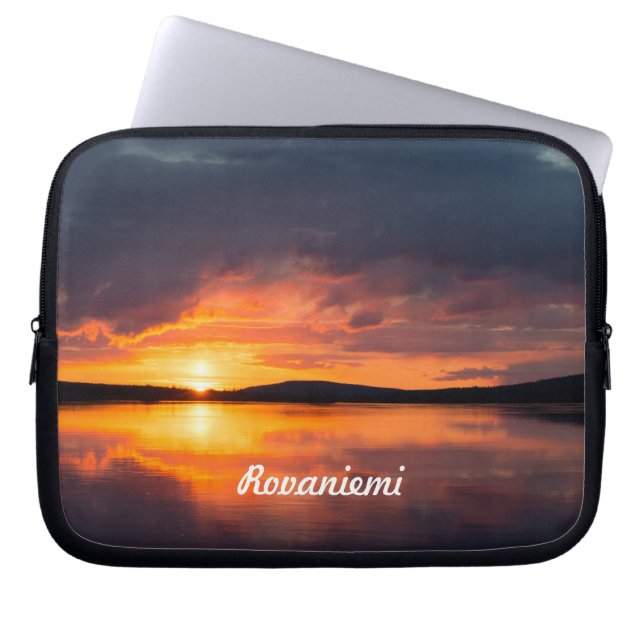 Lapland Sunset Laptop Sleeve (Front)