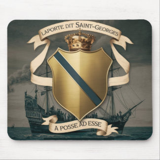 Laporte dit Saint Georges Coat of Arms 1 Mouse Pad