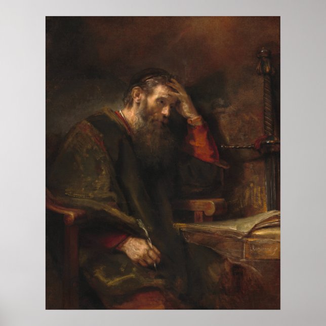 L'Apôtre Paul - Poster de Rembrandt (Devant)