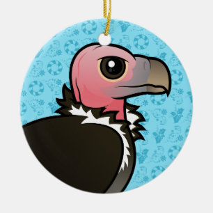 Lappet-faced Vulture Ceramic Ornament