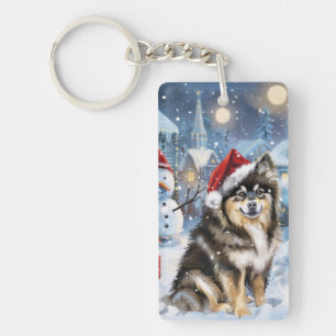 Lapphund finlandais Winter Wonderland Noël Joie