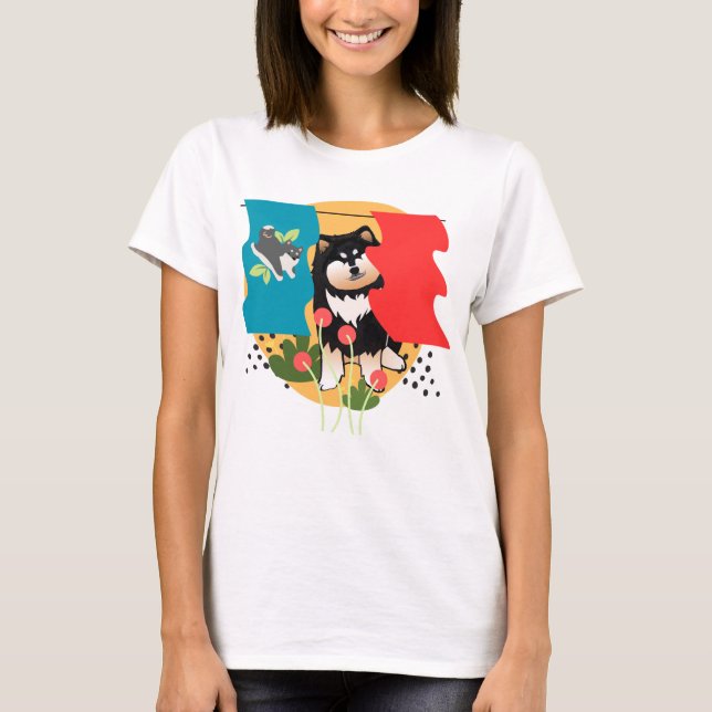 LAPPY ARTFLAG DESIGN - white or black shirts (Front)