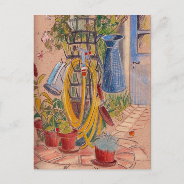 L'après-midi dans une carte postale de jardin fran (Devant)