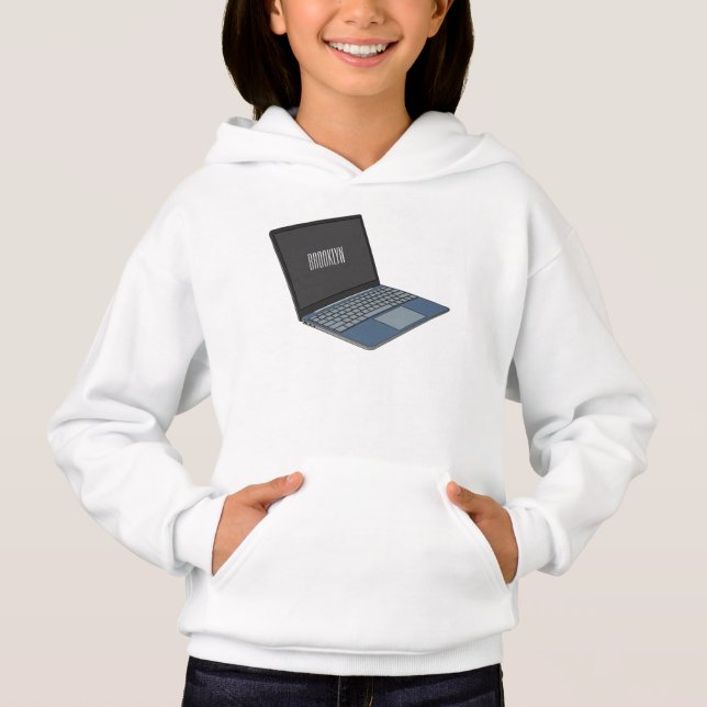 Laptop cartoon illustration  (Front)