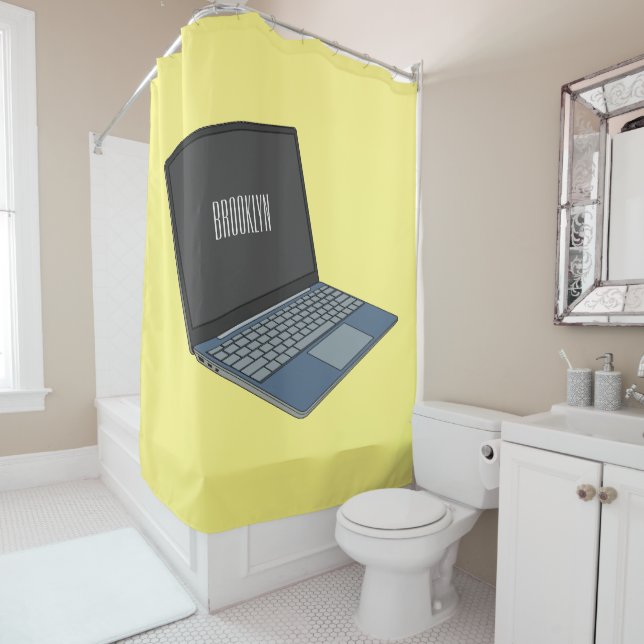 Laptop cartoon illustration  (In Situ)