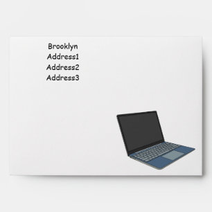 Laptop cartoon illustration  envelope