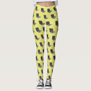 Laptop cartoon illustration  leggings