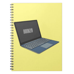 Laptop cartoon illustration notebook