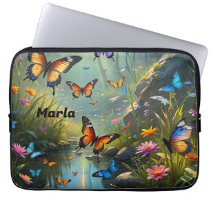 Laptop Case with Butterflies