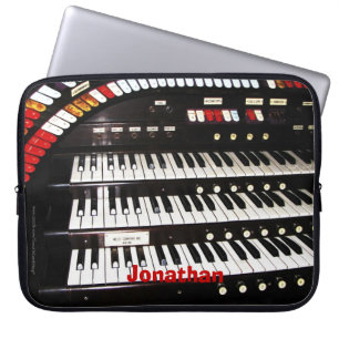 Laptop Computer Sleeve Antique Organ Keyboard